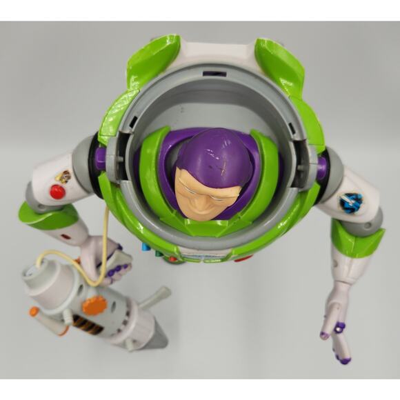 Toy Story POWER BLASTER BUZZ LIGHTYEAR Lights & Sounds Action Figure Toy RARE! - Picture 2 of 7